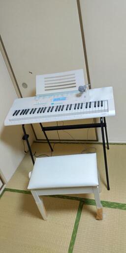 CASIO、LK-228電子ピアノ、CASIO純正スタンドCS-4B