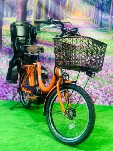 ❹ 4542子供乗せ電動自転車ヤマハ人気モデル新品20インチ良好バッテリー