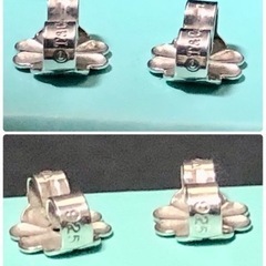 【美品】TIFFANY ティファニー オープンハート ピアス シルバー 925