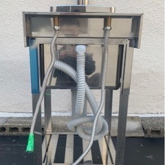 業務用 一槽シンク 蛇口付き 幅450×奥450×高さ800+90(mm) 一層 流し台 厨房機材 洗浄済み キッチン 手洗い場 厨房機器 店舗用品 大阪 