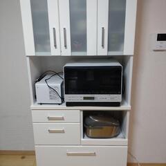 ニトリ　食器棚　キッチンボード　ホワイト