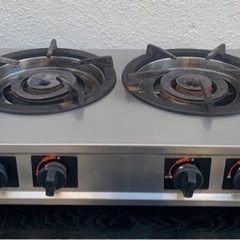 【動作確認済み】マルゼン 業務用 卓上二口コンロ T-14 都市ガス MARUZEN ガステーブルコンロ 厨房機材 厨房機器 店舗用品 焼き台 店舗用品