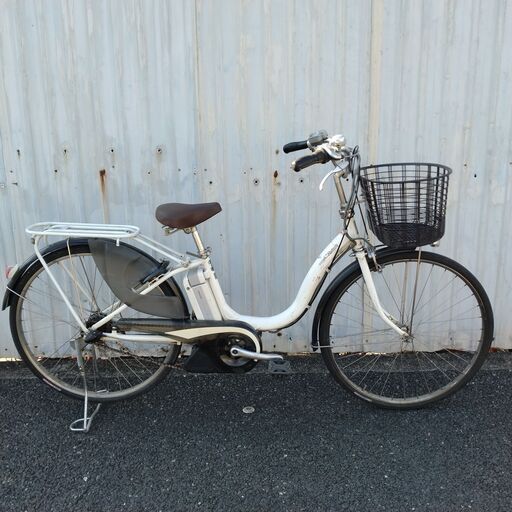 R4182 電動アシスト自転車　2011年ヤマハ　PAS Natura【訳アリ】バッテリー　充電器　鍵1本付き　電動自転車