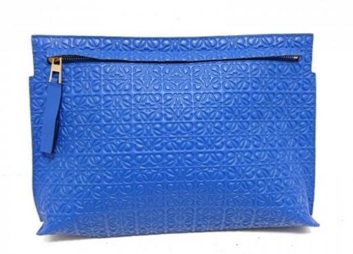 ◆LOEWE◆クラッチバッグ◆Tポーチ◆アナグラム型押し◆