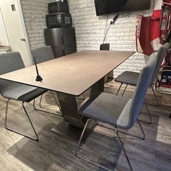 LAMINAM ダイニングテーブル　椅子4つセット