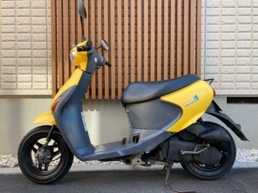 原付バイク代理出品スズキLet's4(黄色) 消耗品を新品交換多数