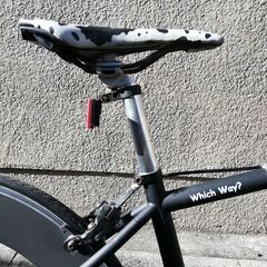 FUNピストシングルスピードクロスバイク２６インチ　ノーパンクタイヤSOUPRA　マットブラック