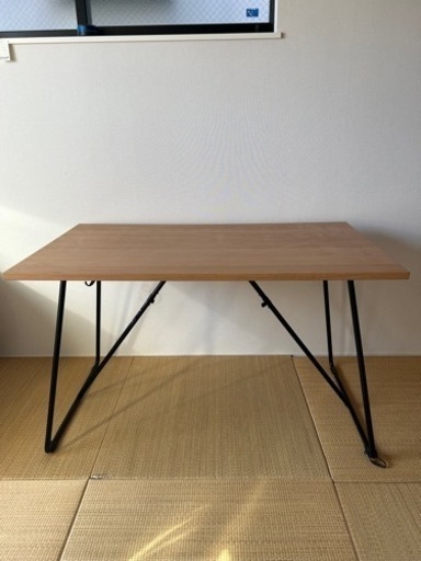 【売約済み】無印良品　折りたたみ　テーブル・幅１２０ｃｍ・オーク材の画像
