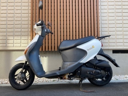原付バイク代理出品スズキlet's4(白系)
