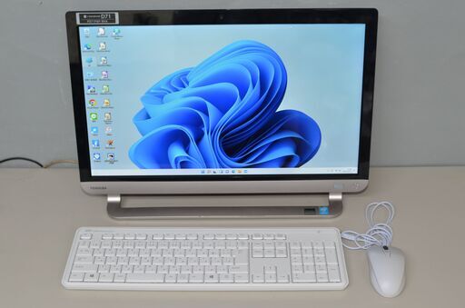 一体型パソコン 最新Windows11+office 東芝 D71/PB core i7-4710QM/大容量HDD3TB/メモリ8GB/ブルーレイ/21.5インチ/webカメラ/無線内蔵