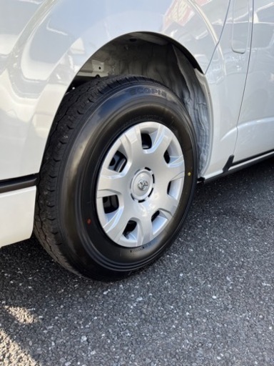 【美品】ハイエース 新車外し タイヤホイール4本セット 再入荷、ハイエース新車外しタイヤ4本セット①（スチールホイール組）
