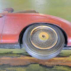 【愛品倶楽部柏店】木製立体壁掛け看板 ポルシェ 