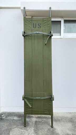 定期入れの 【美品】米軍 キャンプ 簡易ベッド アウトドア 担架 スト