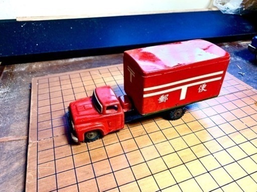 値下げ‼️超貴重【日本郵政 ブリキ トラック車】ビンテージ 昭和レトロ