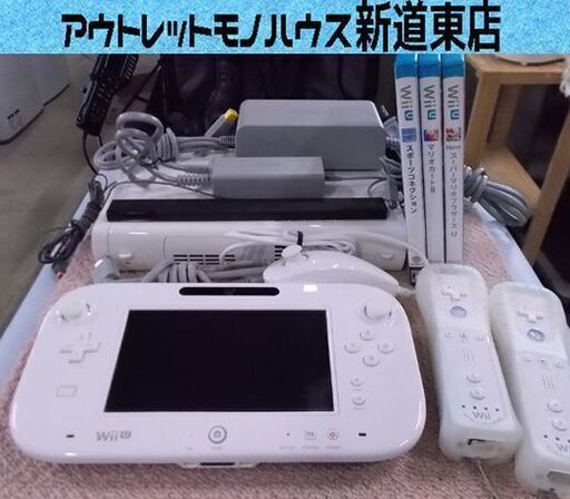 Wii u ゲームパッド 本体 8GB WUP-001 WUP-010 ソフト3本付き マリオカート8 NEWスーパーマリオブラザーズU スポーツコネクション 札幌市東区 新道東店
