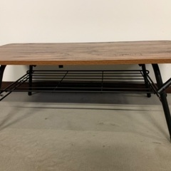 折りたたみ式　木製ローテーブル