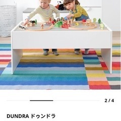 【使用短】IKEA 子供 キッズテーブル 収納付き　プラレールや...