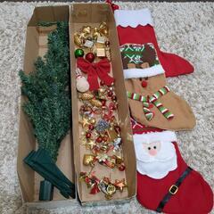 クリスマスツリー 90センチ と 飾り サンタ靴下