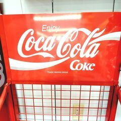 9/19コカ・コーラ/Coca-Cola 什器 3段 レッド ディスプレイ 店舗用 レトロ