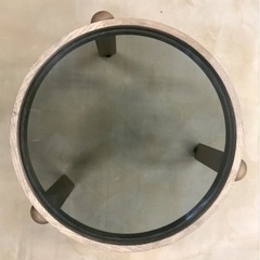 アクタス　porada イタリア高級家具　丸テーブル　ガラステーブル　インテリア