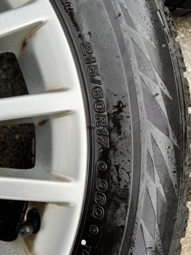 8万円！直接引取希望 BSブリザックVRX2 215/60/R17 ベンツVクラスW447 