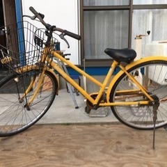 自転車イエロー