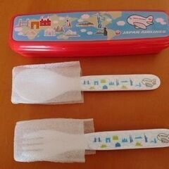 ＪＡＬ/日本航空　子供用スプーン＆フォークセット（新品・未使用）