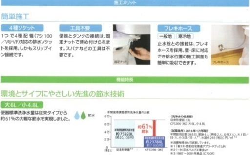 TOTO 便器、ウォシュレットセット　2022年製　新古