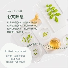 「カクレミノ茶」でお茶瞑想🍵