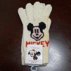 ミッキーマウスの手袋(クリーム色)