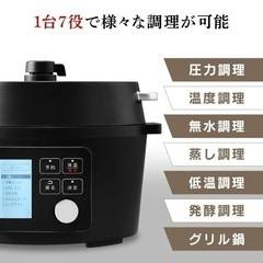 アイリスオーヤマ 3〜4人用　電気圧力鍋 4.0L ブラック K...