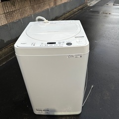 シャープ　全自動洗濯機5.5kg　ES-GE5E-W