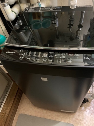 メーカー包装済】 Hisense 洗濯機 5.5k 2021年製 取説有り 引き取り 