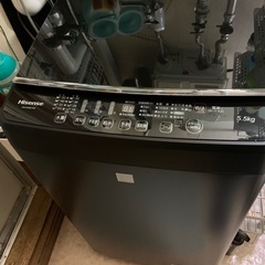 Hisense 洗濯機 5.5k 2021年製 取説有り 引き取り限定