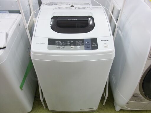 ●日立 HITACHI 2016年 全自動洗濯機 5.0kg NW-5WR 中古01