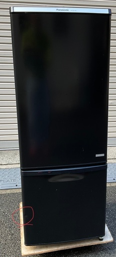 【RKGRE-033】！Panasonic/168L 2ドア冷凍冷蔵庫/NR-BW178C-K/中古品/2016年製/当社より近隣無料配達！