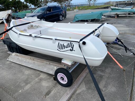 270 Cm 小型ボート　新品同様. ホワイト　アルミ製ディンギー用ドーリー おきば有料有り 270 Cm 小型ボート 新品同様. ホワイト アルミ製ディンギー用ドーリー