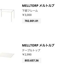 IKEAのMELLTORP メルトルプ