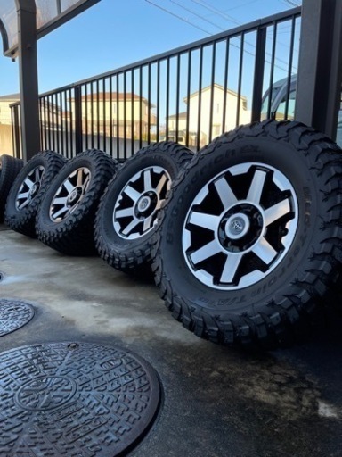 4runner 純正ホイール+BFGoodrich KM3 (マッドテレーン) 285/70r17 4本セット