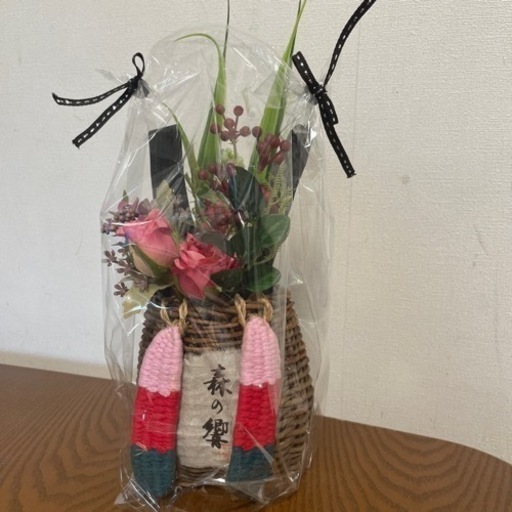 備長炭付き　背負いカゴ