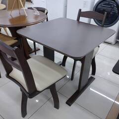 NITORI ニトリ 伸長式ダイニングテーブル3点セット回転式椅子Used/美品 伸長式ダイニングテーブル3点セット(DTロピア2LBR/DCロピア2) | ニトリ