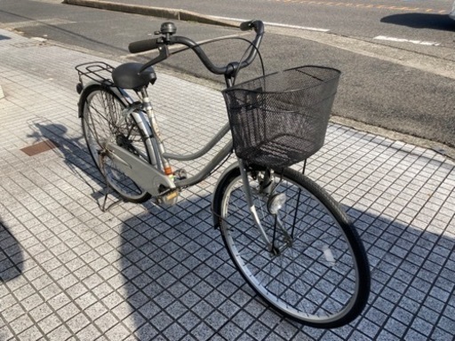 【26インチ自転車】変速なし　前タイヤ、鍵新品❗️スペアキーあり　若林自転車　浜大津店　SALE中❗️