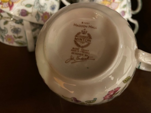 英国製Minton,Haddon Hall,６人テイーセット - コーヒー、ティー