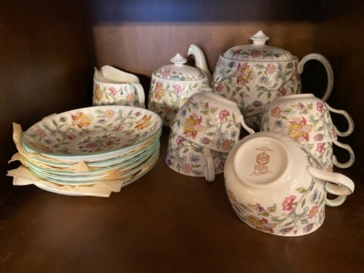 英国製Minton,Haddon Hall,６人テイーセット