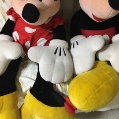 Disney ミッキーマウス＆ミニーマウス特大120㎝サイズ　ペアぬいぐるみ♪セット