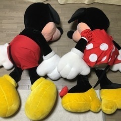 Disney ミッキーマウス＆ミニーマウス特大120㎝サイズ　ペアぬいぐるみ♪セット
