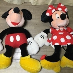 Disney ミッキーマウス＆ミニーマウス特大120㎝サイズ　ペアぬいぐるみ♪セット