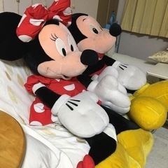 Disney ミッキーマウス＆ミニーマウス特大120㎝サイズ ペアぬいぐるみ