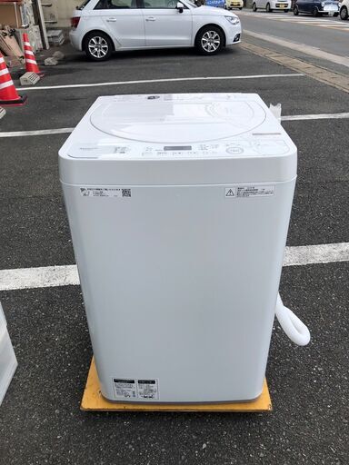 洗濯機 シャープ 2022年 5.5kg ES-GE5D せんたくき自社配送時代引き可※現金、クレジット、スマホ決済対応※【3ヶ月保証★送料に設置込】