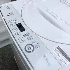 洗濯機 シャープ 2022年 5.5kg ES-GE5D せんたくき?自社配送時 